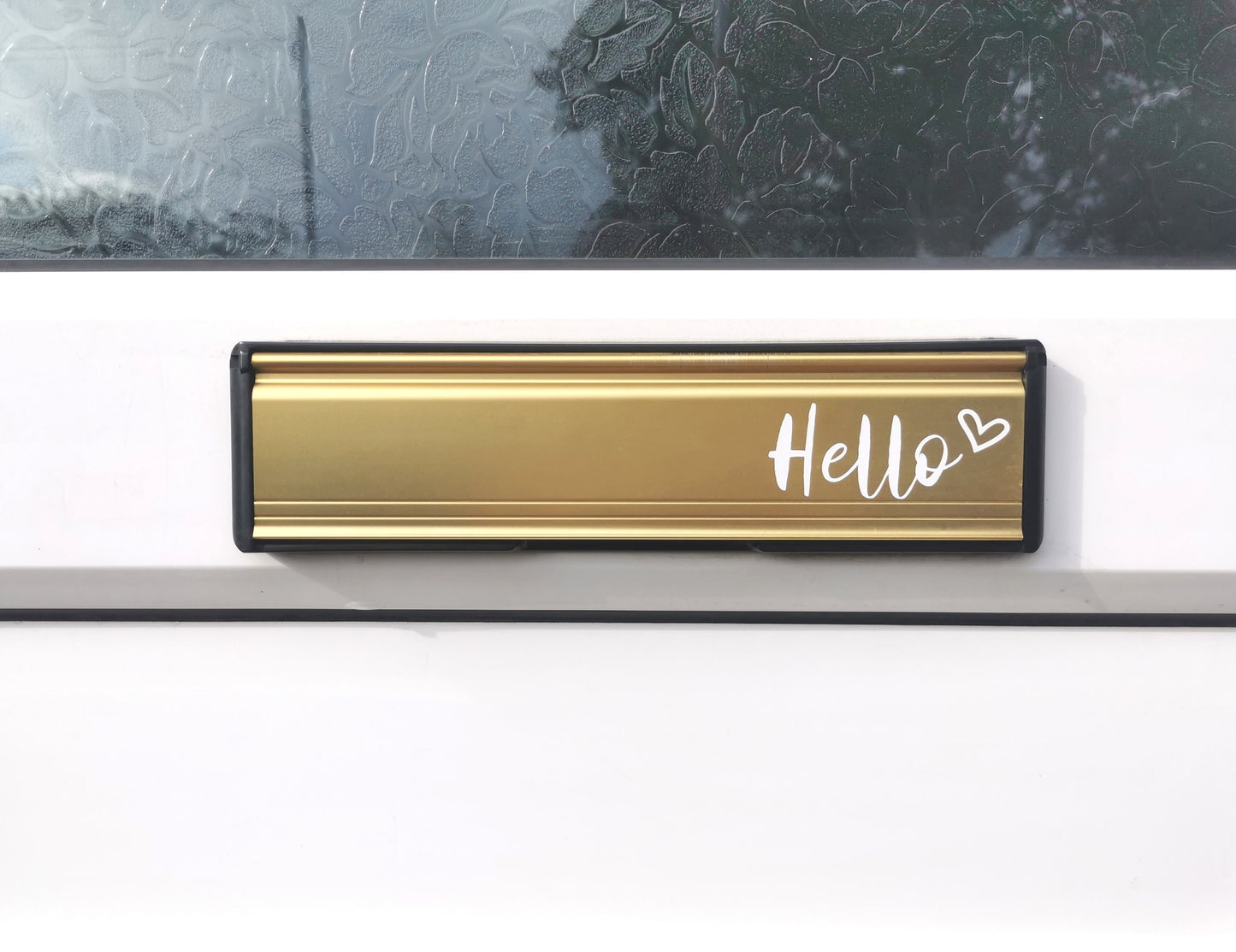 Hello Letter Box Door Decor House Sticker Label, Personalised Letterbox Sticker, Custom Waterproof Front Door Vinyl Sticker, Permanent Label