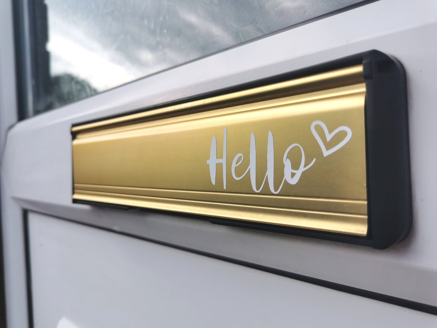 Hello Letter Box Door Decor House Sticker Label, Personalised Letterbox Sticker, Custom Waterproof Front Door Vinyl Sticker, Permanent Label
