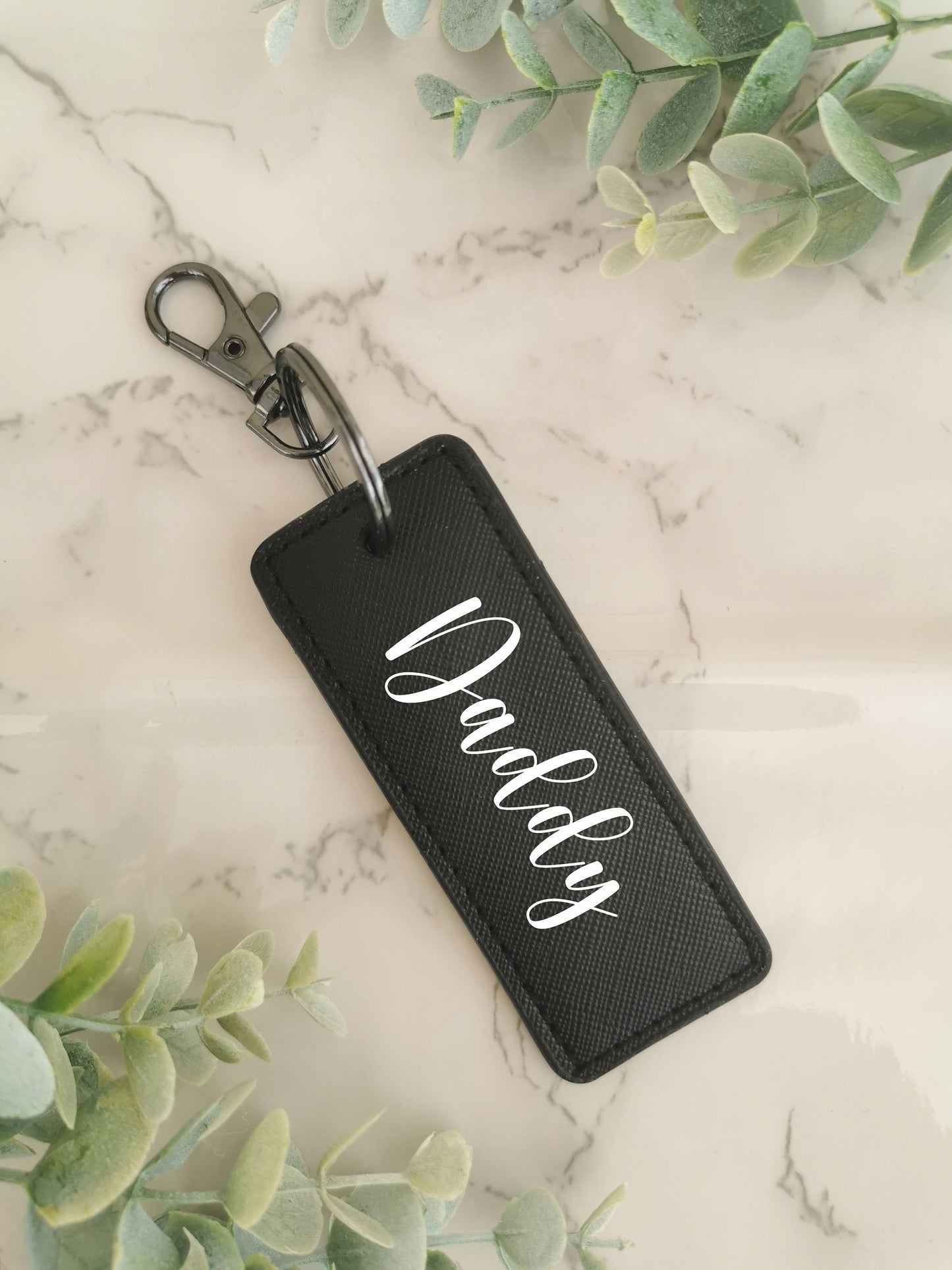 Personalised Mens Card Holder | Custom Keyring | Name Keychain | Gift for Him, Dad | Fathers day gift | Monogram initial coin purse wallet