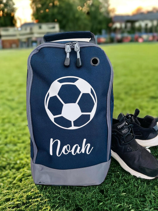 Personalised Boot Bag, Personalised Boys Girls Football Boot Bag, Customised Kids School PE Sports Gym Shoe Kit