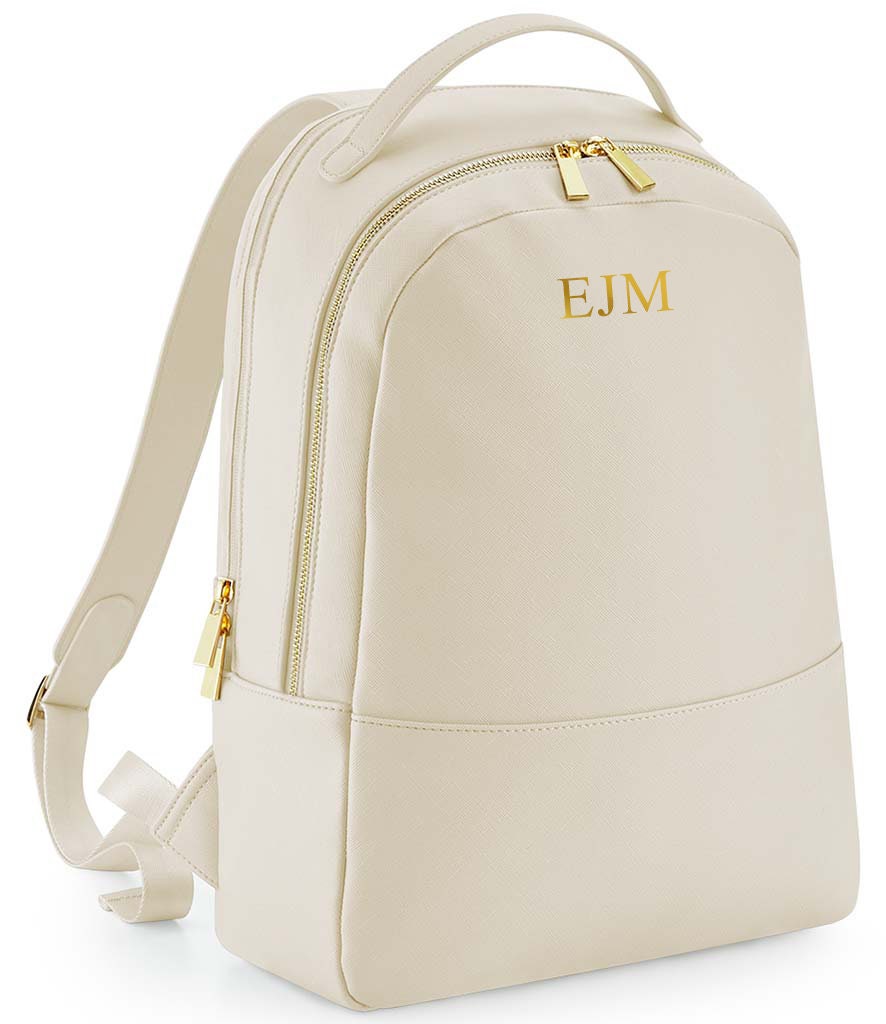 Custom Women Backpack, Personalised Bag with Initials, Faux Leather Rucksack, Travel Backpack, Hand Luggage Bag, Hospital Bag backpack